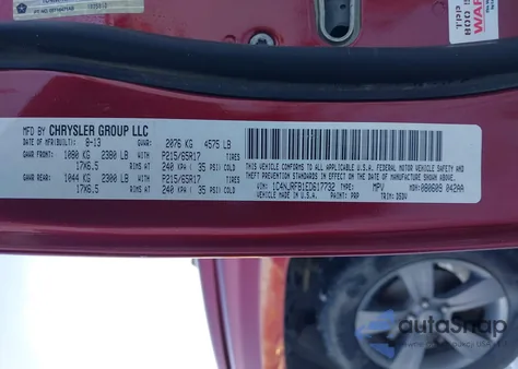 2014 Jeep Patriot Latitude z USA, uszkodzony, nr VIN 1C4NJRFB1ED617732